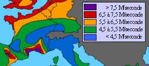 carte vent europe