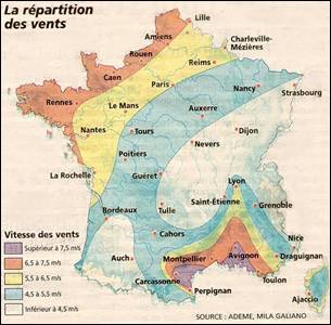 carte des vents